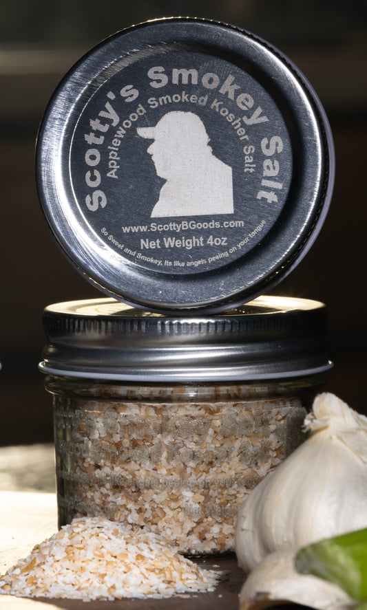 Scotty’s Applewood Smoked Coarse Kosher Sea Salt - 4oz Jar