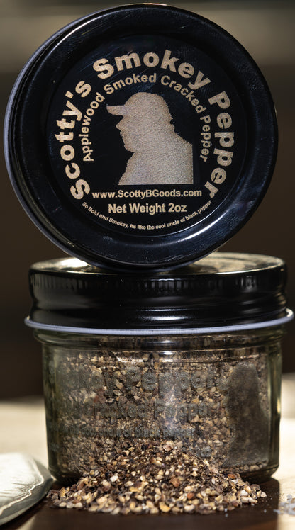 Scotty’s Applewood Smoked Cracked Black Pepper - 2oz Jar