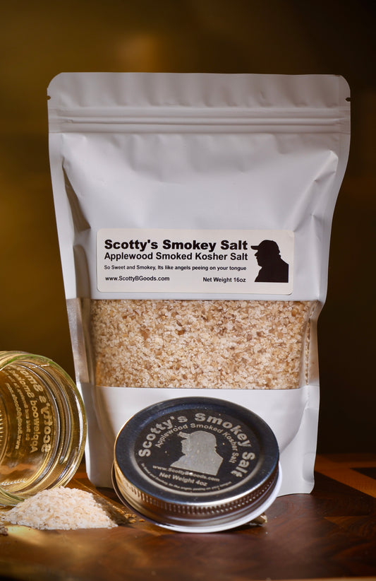 Scotty’s Applewood Smoked Coarse Kosher Sea Salt 16oz Bulk Refill